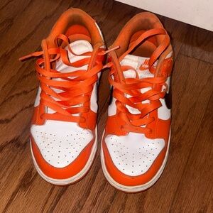 Nike Kids Bright Orange and White Sneakers